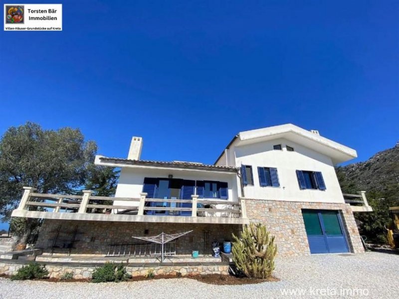 Drapanos Kreta, Drapanos, Grosszügige Villa im eigenen Park mit Panorama Meerblick Haus kaufen